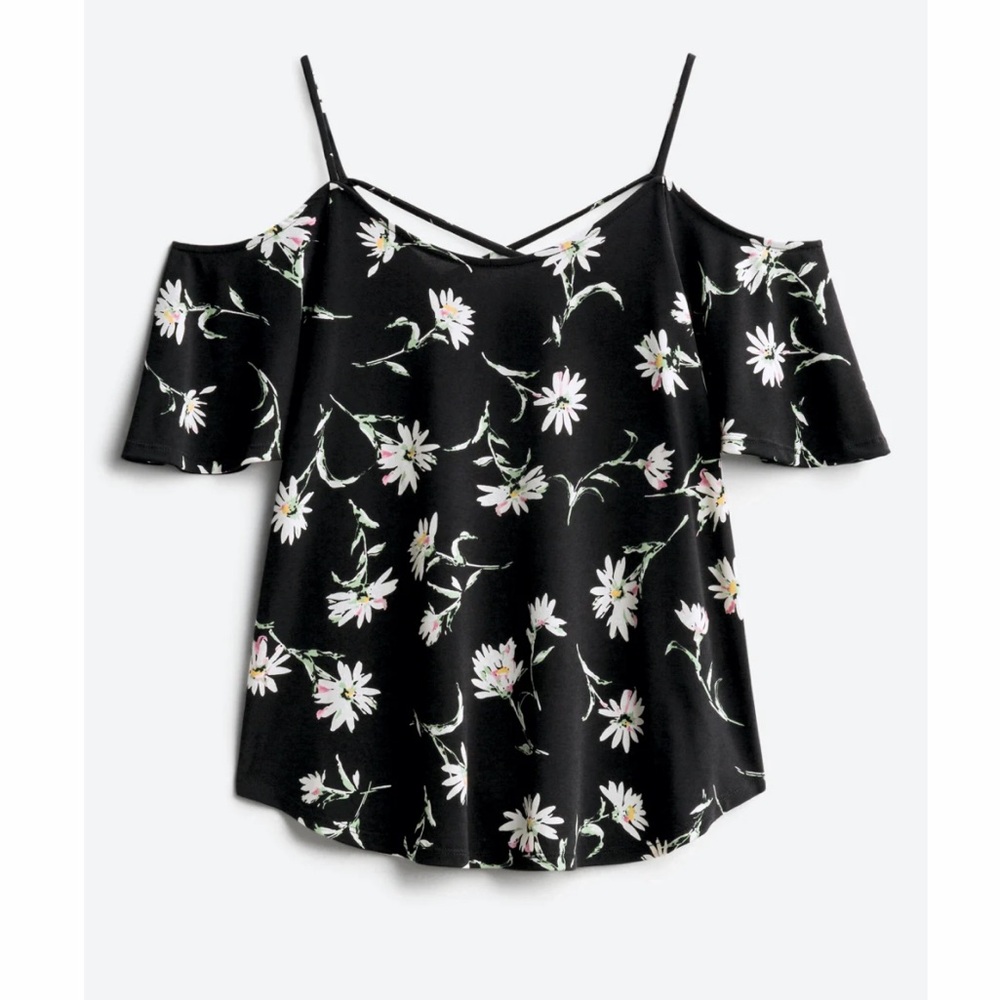Floral Cold Shoulder Knit 🌸